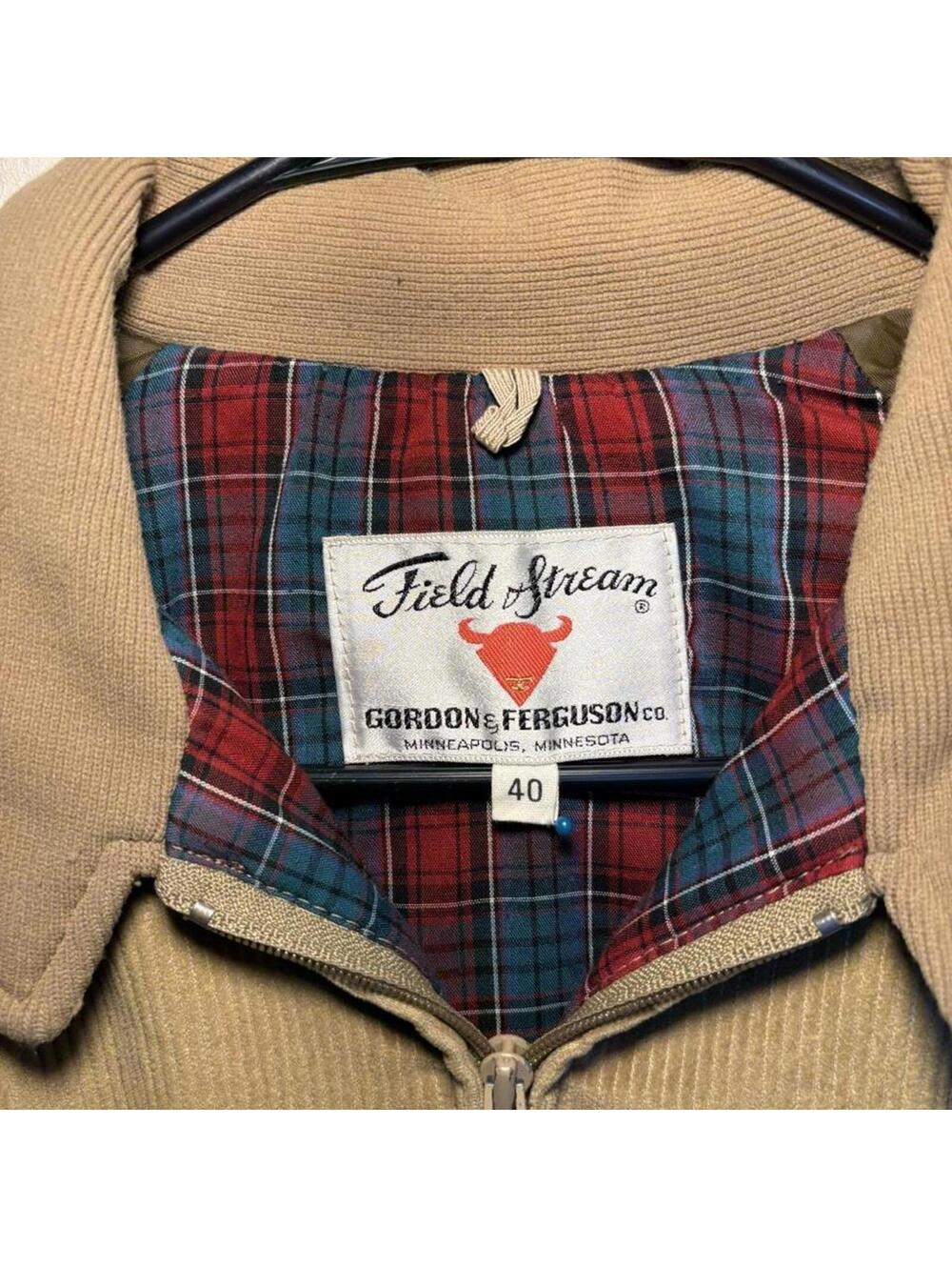 Field Stream Corduroy Harrington Jacket Size 40 - Picture 3 of 4